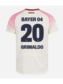 Billige Bayer Leverkusen Alejandro Grimaldo #20 Bortedrakt 2025-26 Kortermet